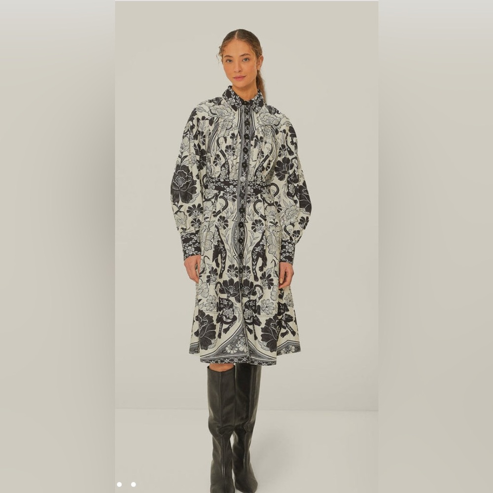 FARM Rio Black and White Dress